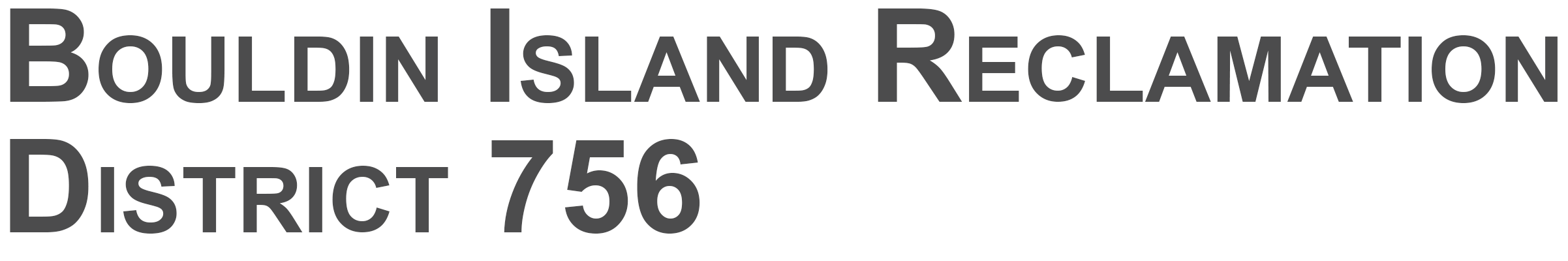 Bouldin Island Reclamation District 756 logo.
